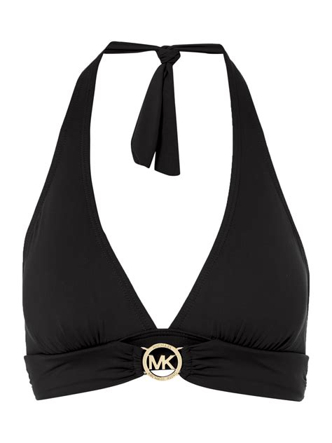 michael kors high neck bikini top|michael kors one shoulder bikini.